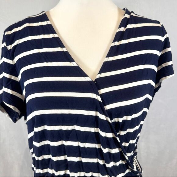 Gap navy and white striped nautical wrap romper size large - Picture 4 of 8